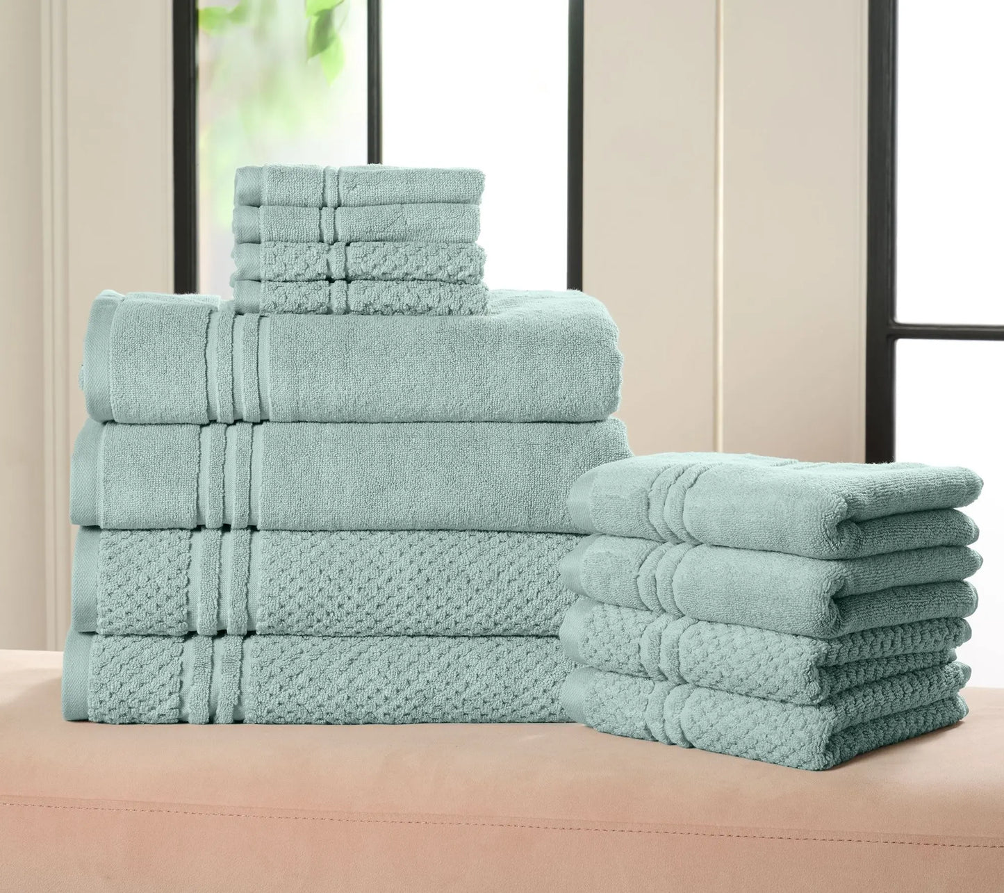 12-pc 100% Cotton Towel Set