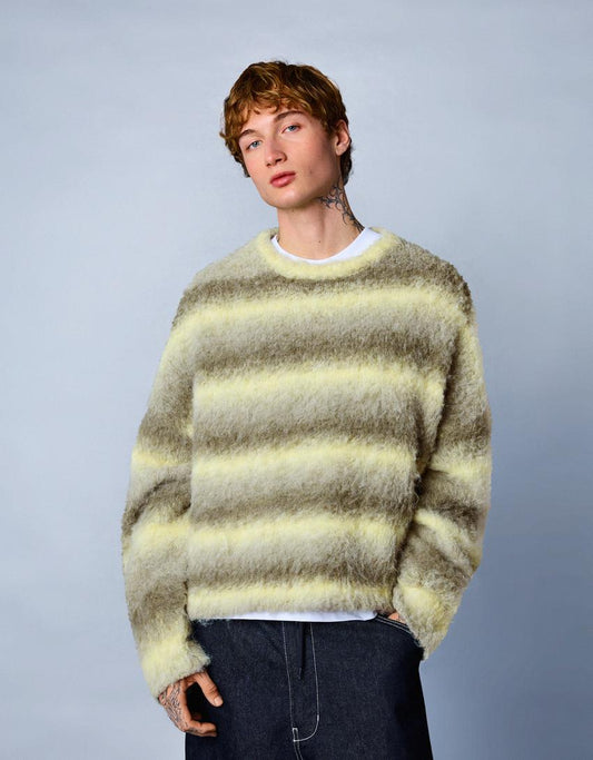 Cloudstripe Fuzzy Sweater