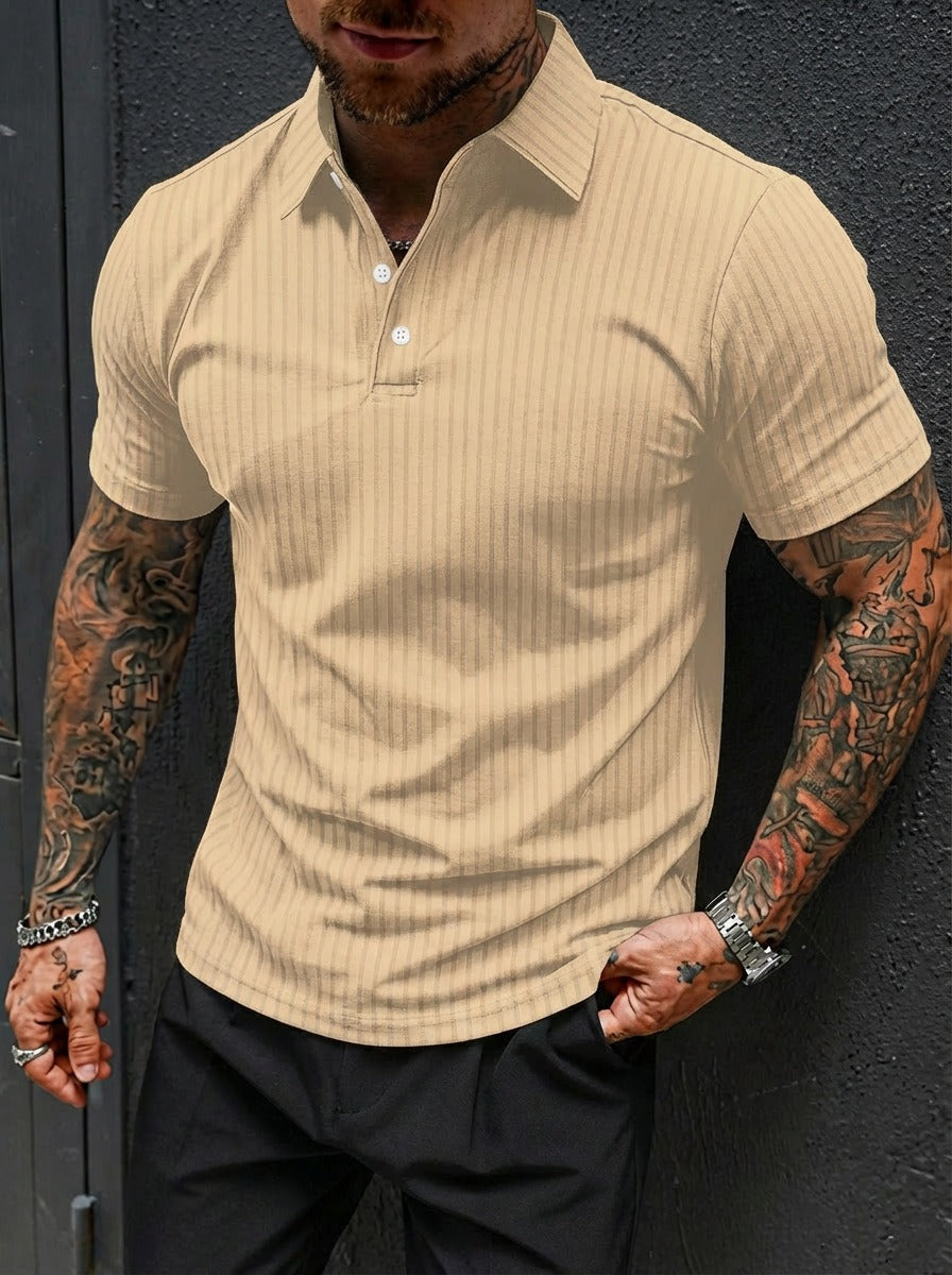Rib Knit Polo