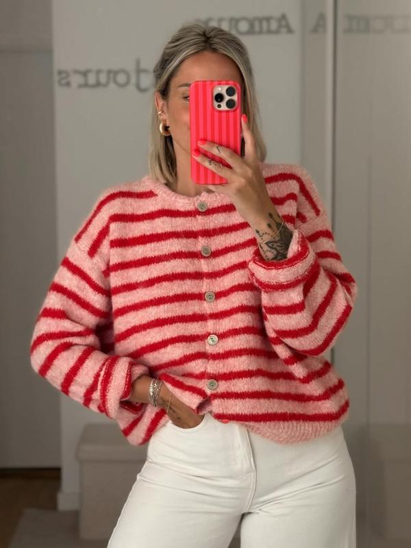 Zebra Stripped Cardigan