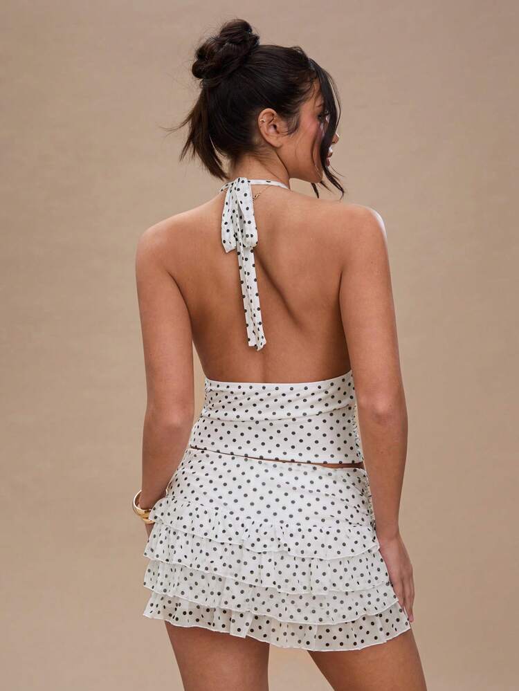 Ruffle Polka Dot Set