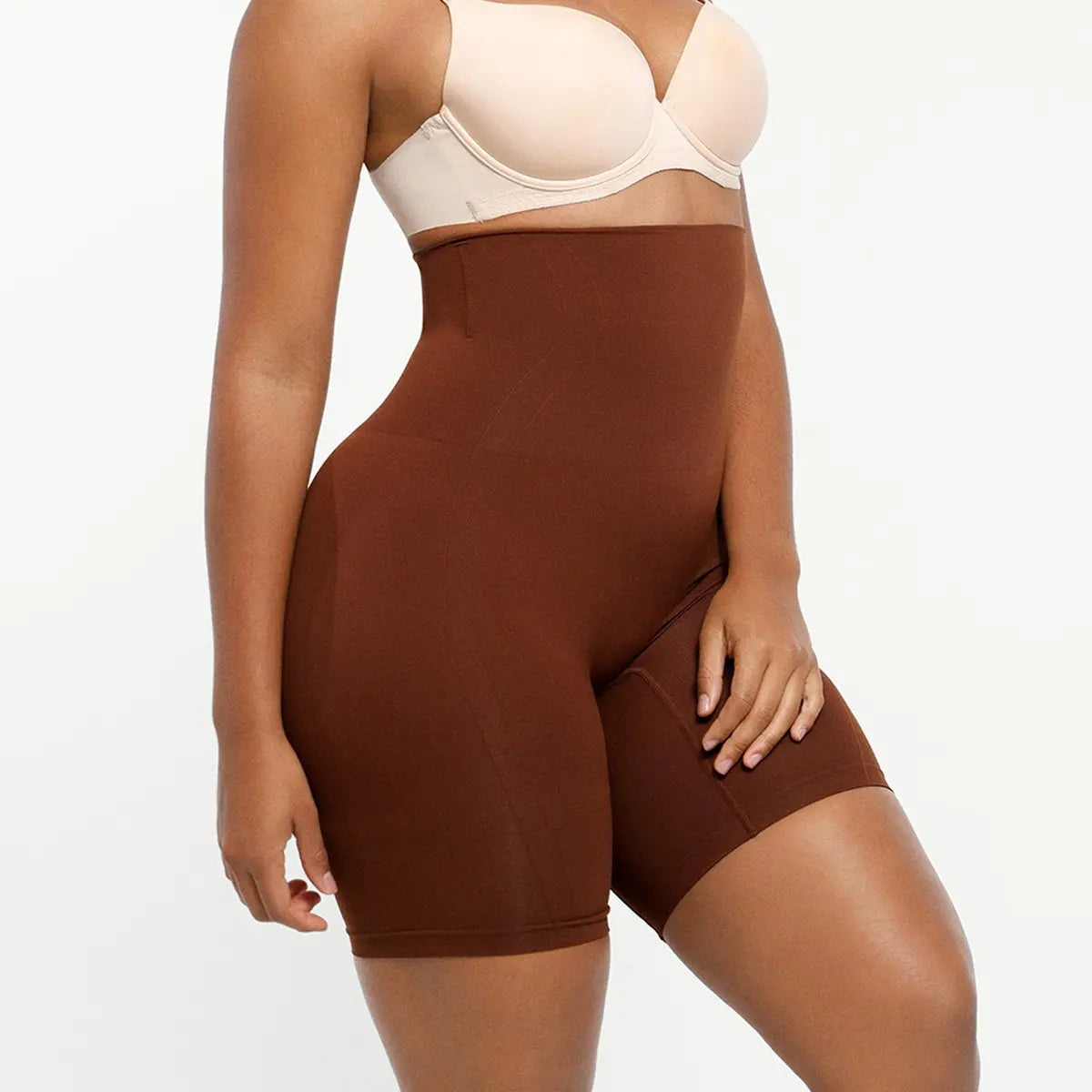 Selene Sculpting Shorts - Brown