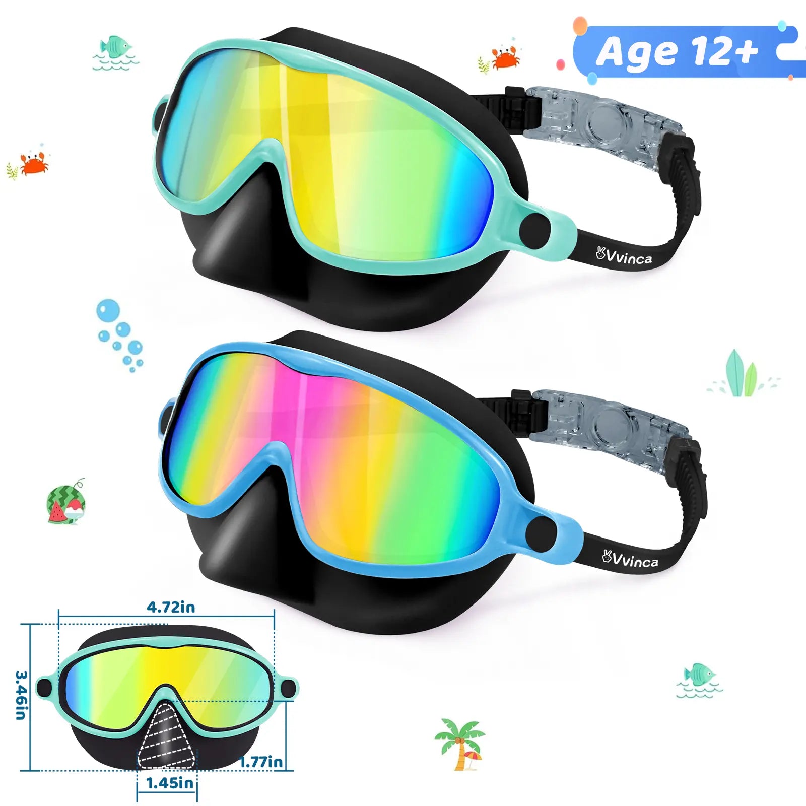 Otter Goggles - Teen Blue