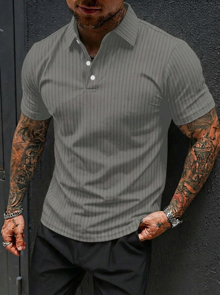 Rib Knit Polo
