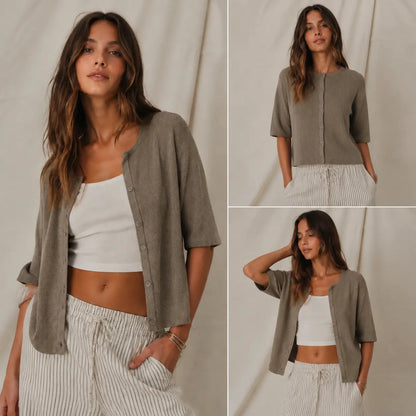 Cassia Ribbed Cardigan