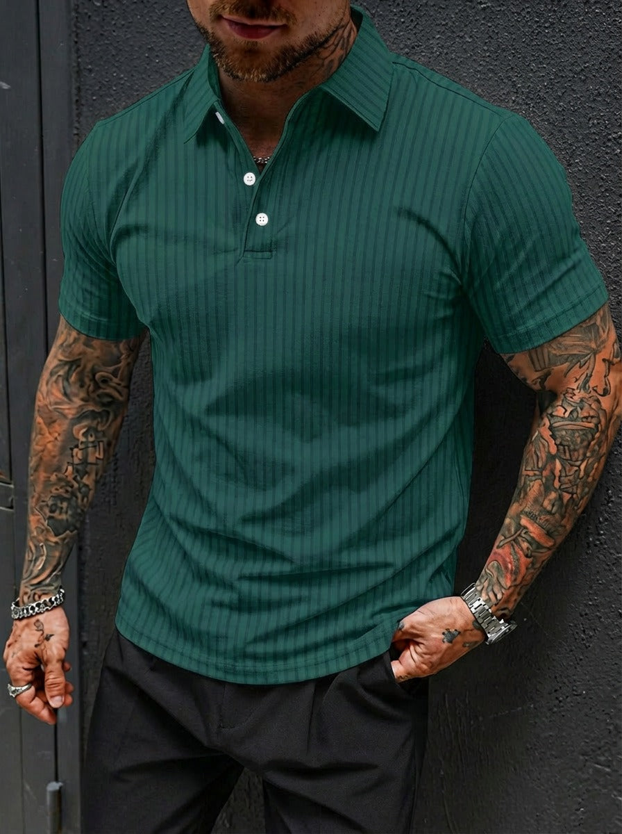 Rib Knit Polo