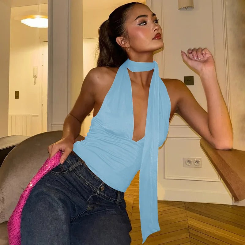 Halter Scarf Top