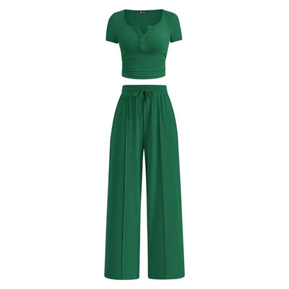Linnea Ribbed Set - Green