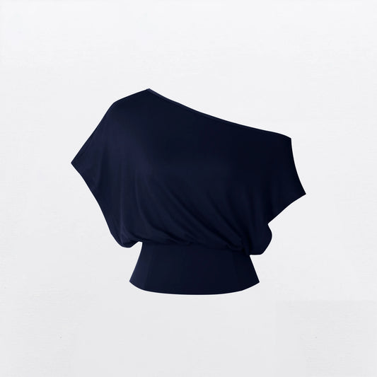 Solene Off Shoulder Crop Top - Black v2